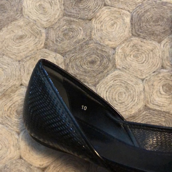 Hogan open toe black patent size 10 ballet shoes - Picture 5 of 8